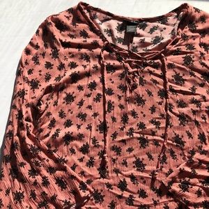 Pink and black dress